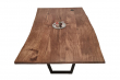 European Oak Dining Room Table Top Live Edge UV Lacquered (with Resin) 38mm By 1080mm By 1720mm TB024 6
