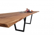 European Oak Dining Room Table Top Live Edge UV Lacquered (with Resin) 35mm By 1090mm By 2960mm TB080 3