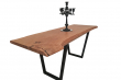 European Oak Dining Room Table Top Live Edge UV Lacquered (with Resin) 40mm By 660mm By 1850mm TB091 4