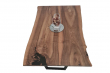European Walnut Dining Room Table Top Live Edge UV Lacquered (with Resin) 35mm By 900mm By 1400mm TB097 4