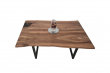 European Walnut Dining Room Table Top Live Edge UV Lacquered (with Resin) 35mm By 900mm By 1400mm TB097 3
